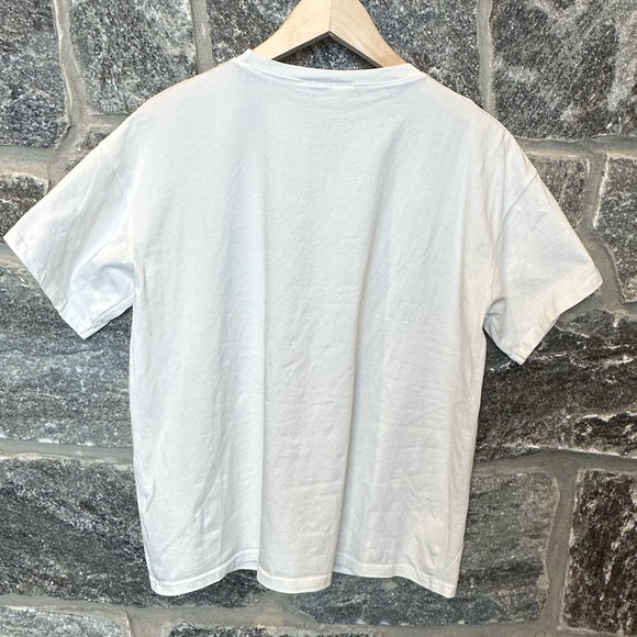 Crystal PARIS T-Shirt with Rhinestone Fringe White Medium - Picture 8 of 12